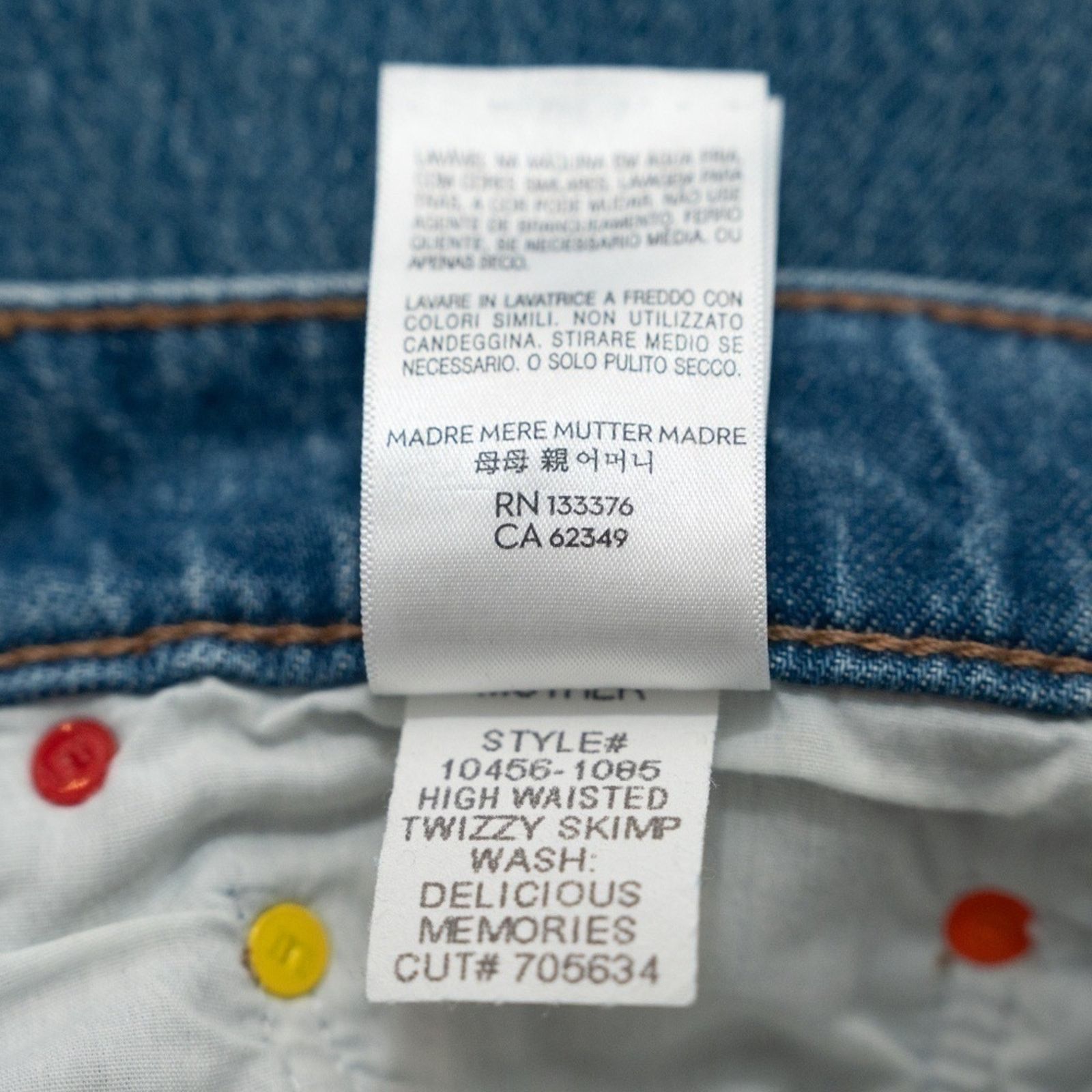 MOTHER MOTHER. SNACKS! High Waisted Twizzy Skimp Jeans. Size 26" / US 2 / IT 38 - 15 Thumbnail