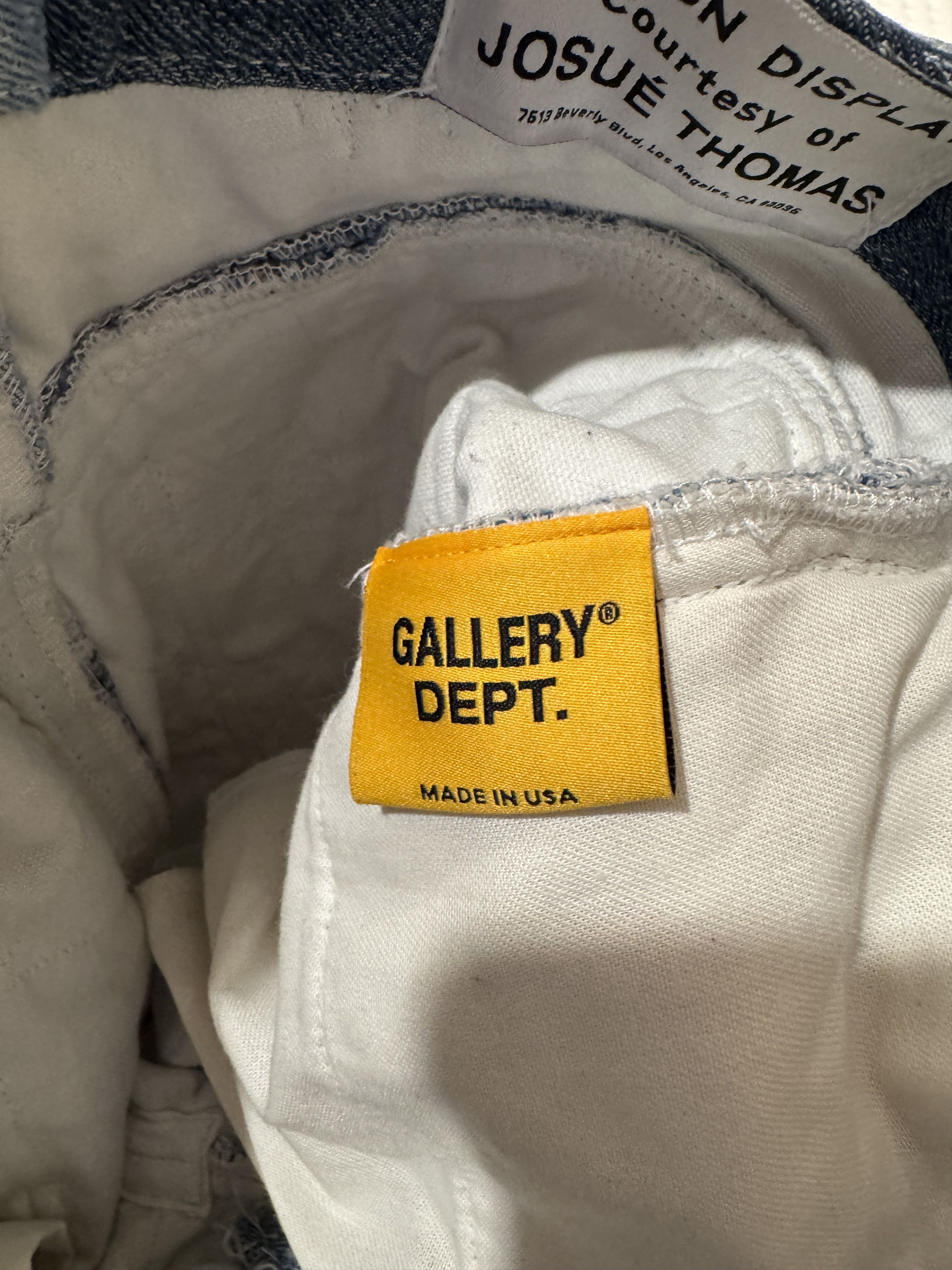 Gallery Dept. Gallery Dept. Logan Recycled Patchwork Blue Denim Jeans 30 Size US 30 / EU 46 - 2 Thumbnail