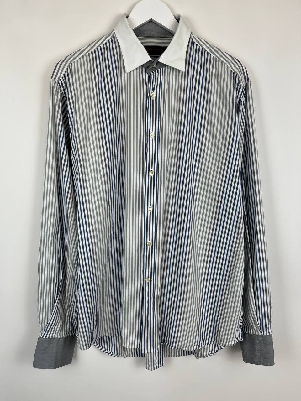 Etro ETRO Milano Mens Multicoloured Striped Dress Shirt Size US XL / EU 56 / 4 - 1 Thumbnail