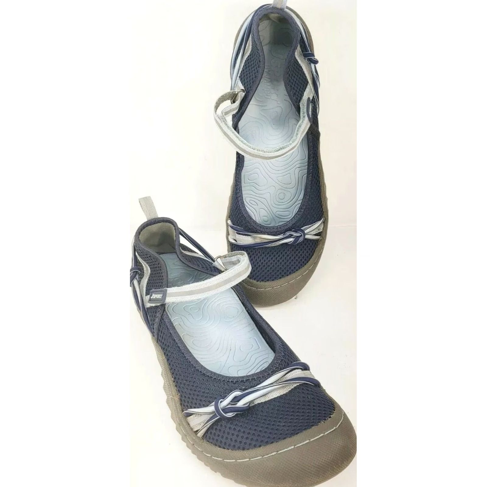 Vintage JAMBU Hazel Women's Strappy Flats Sandal Size 7M Blue Flats Casual Comfort Shoes Womens Size US 8 / IT 38 - 3 Thumbnail