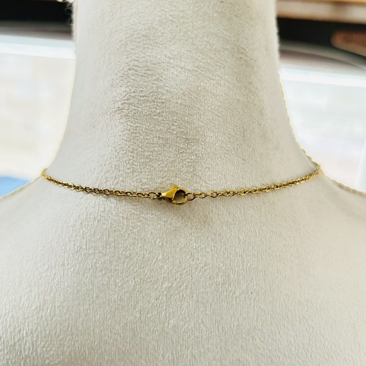Handmade Handcrafted dichroic sparkle pendant on chain necklace Size ONE SIZE - 4 Thumbnail