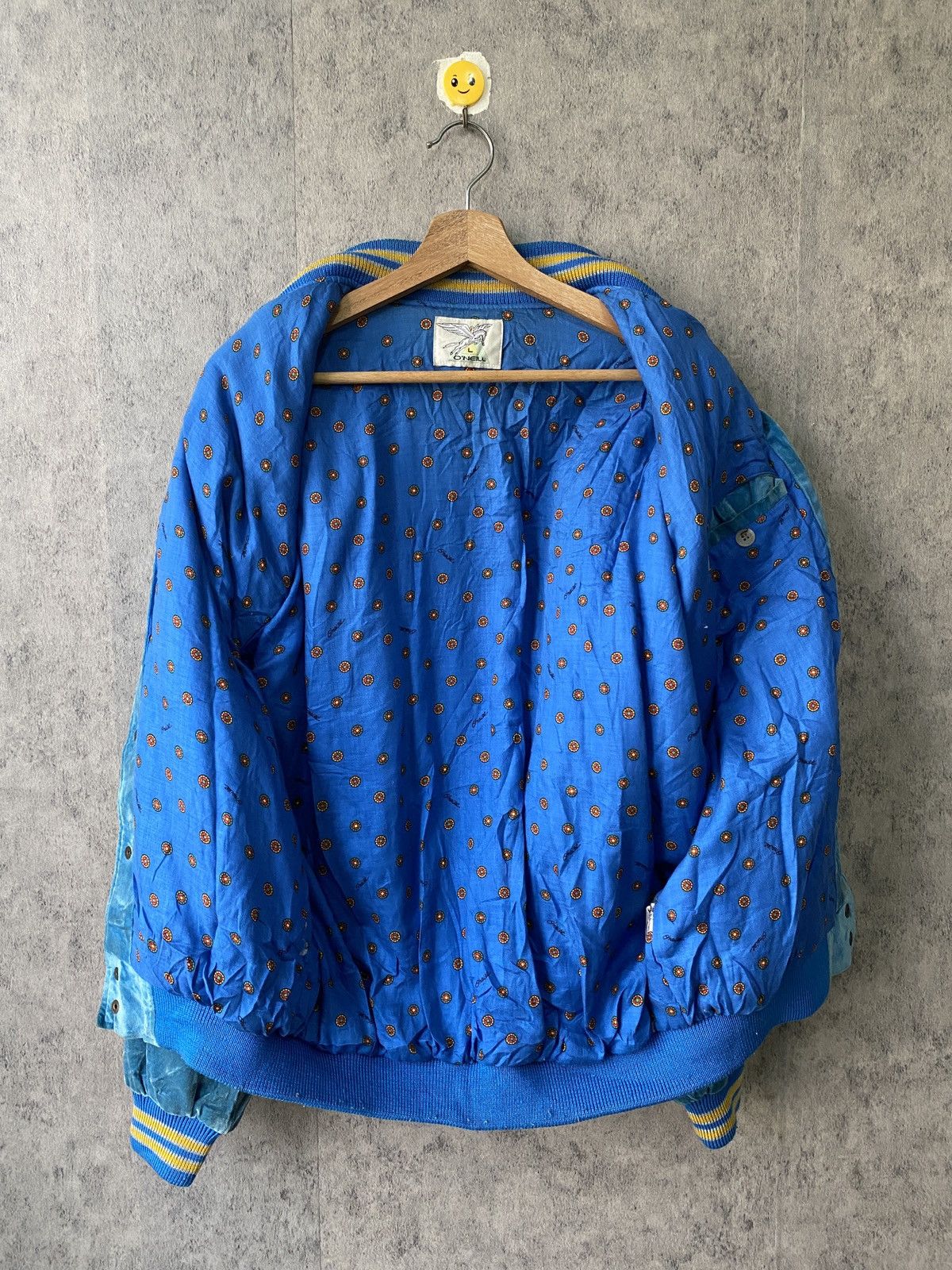 Vintage Vintage 80s O’neill Velvet Varsity Jacket Size US L / EU 52-54 / 3 - 13 Thumbnail