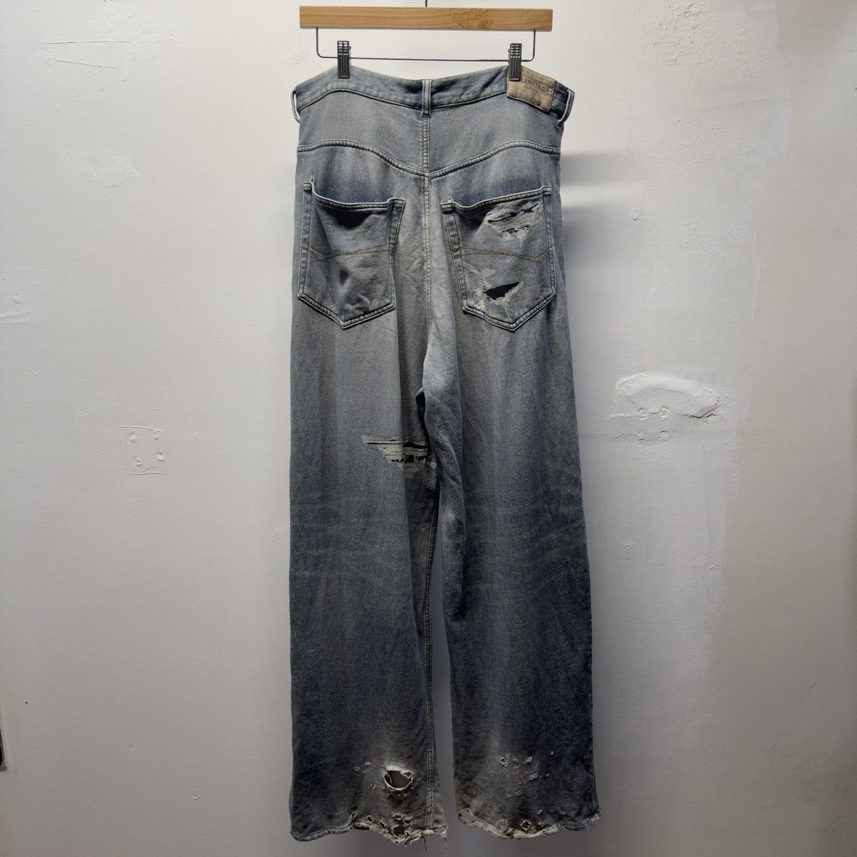 Balenciaga Balenciaga Winter 2021 Tromp L'oeil Denim Sweatpants Demna Size US 36 / EU 52 - 2 Thumbnail
