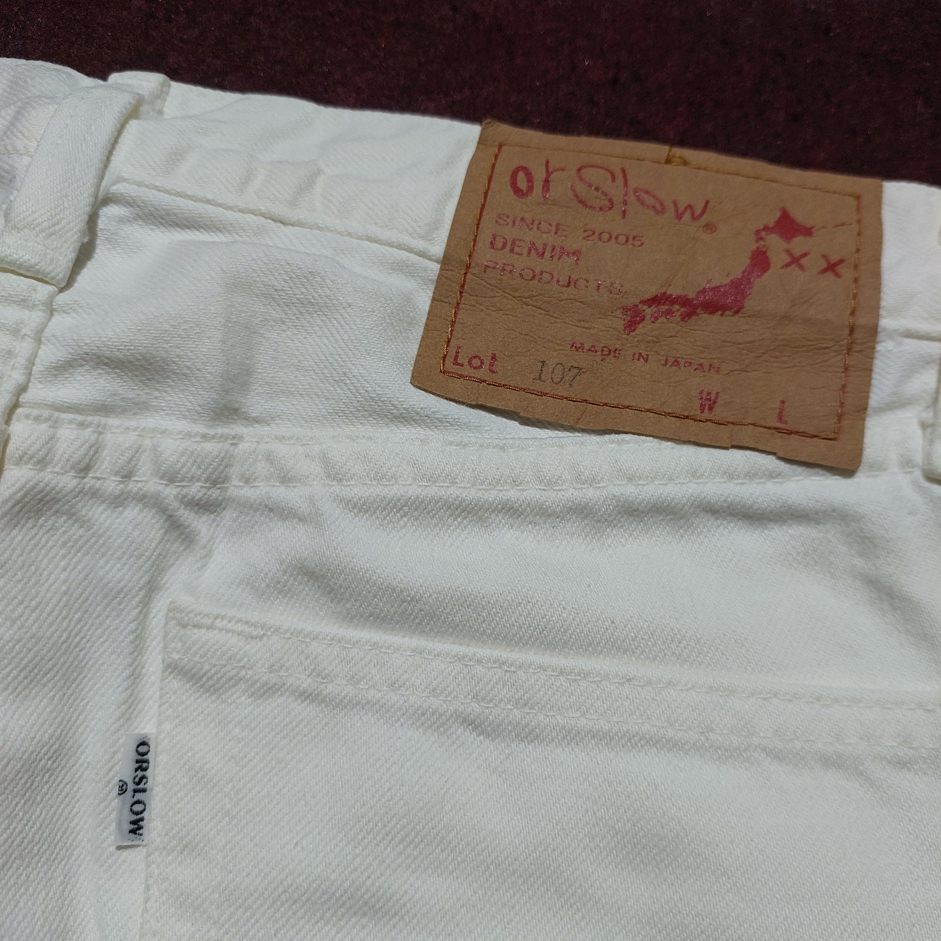 Orslow Japanese Orslow Lot 107 White Denim Size US 29 - 8 Thumbnail