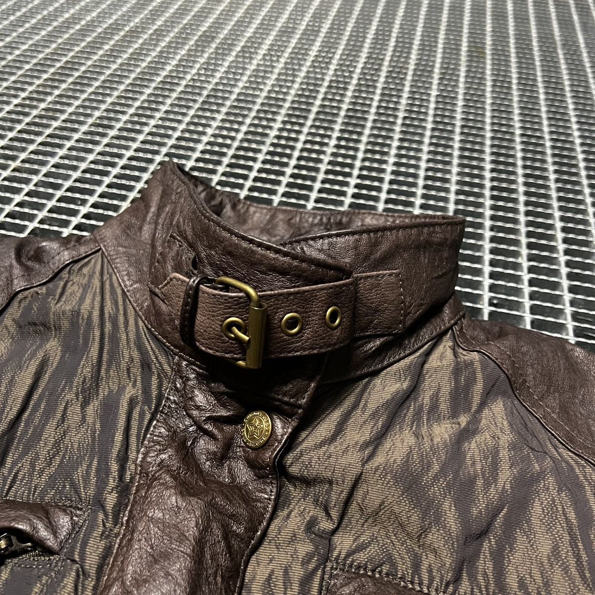 Vintage Rare Vintage Distressed Leather Jacket Military Archive Piec Size S / US 4 / IT 40 - 9 Thumbnail