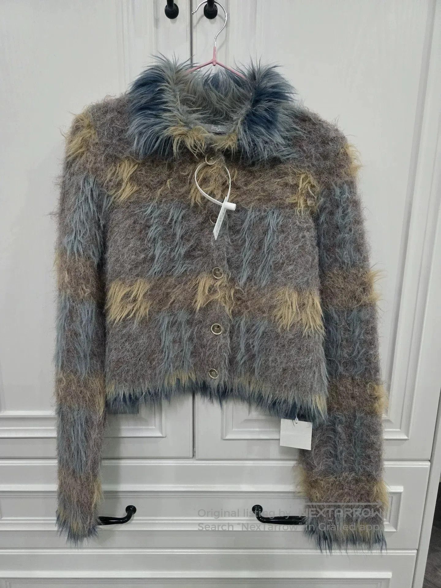 Japanese Brand SADDOG Designer Fuzzy Cardigan. Size M / US 6-8 / IT 42-44 - 1 Thumbnail