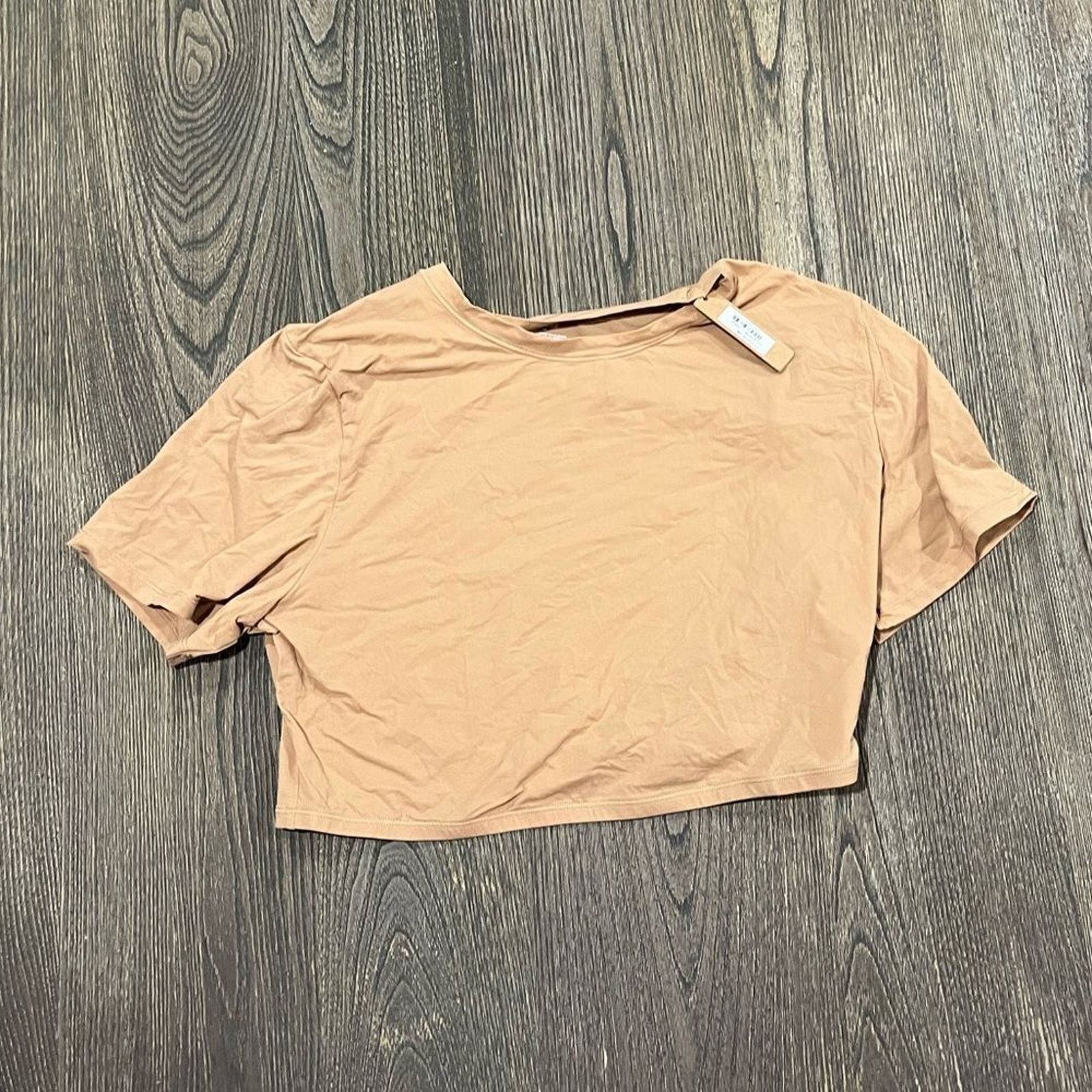 SKIMS Skims Fits Everybody Super Cropped T-Shirt Pullover Ochre 2X Size XXL / US 16-18 / IT 52-54 - 1 Thumbnail