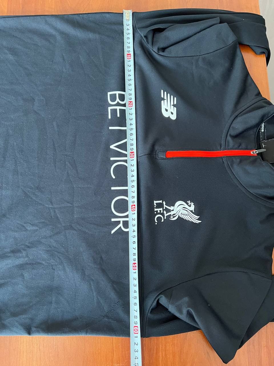 New Balance 2016/17 LIVERPOOL FC TRAINING SOCCER FOOTBALL ZIP LONG SLEEV Size US XL / EU 56 / 4 - 18 Thumbnail