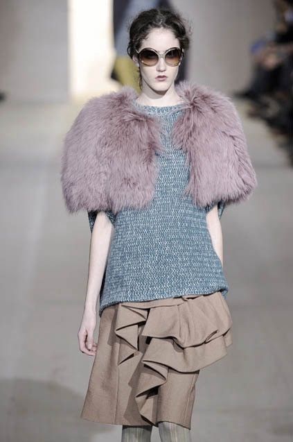 Marni Marni 100% Lama Alpaca Real Fur Shrug / Stole Size 38 Size XS / US 0-2 / IT 36-38 - 18 Thumbnail