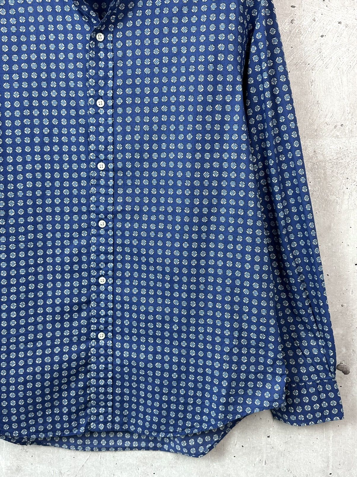Polo Ralph Lauren Ralph Lauren Blue Cotton Long Sleeve Men’s Patterned Shirt Size US L / EU 52-54 / 3 - 5 Thumbnail