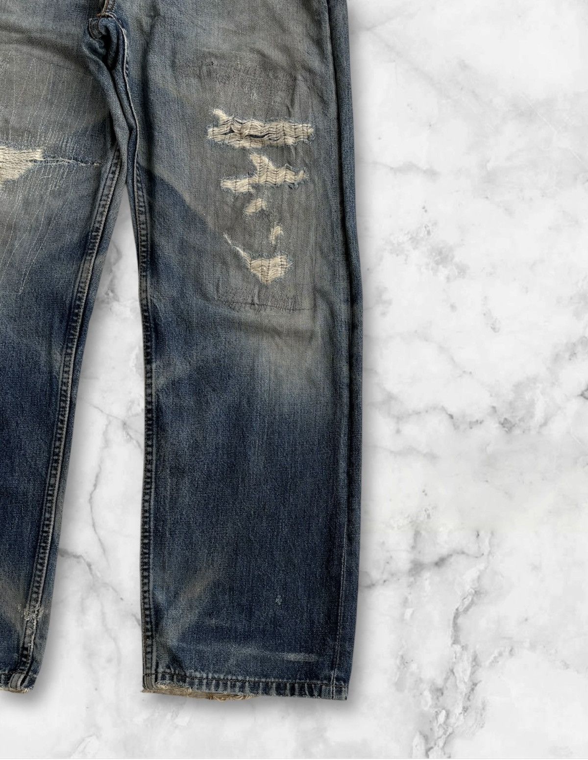 Levi's × Levi's Vintage Clothing Levi’s Streetwear Vintage Jeans Distressed Denim Size US 32 / EU 48 - 6 Thumbnail
