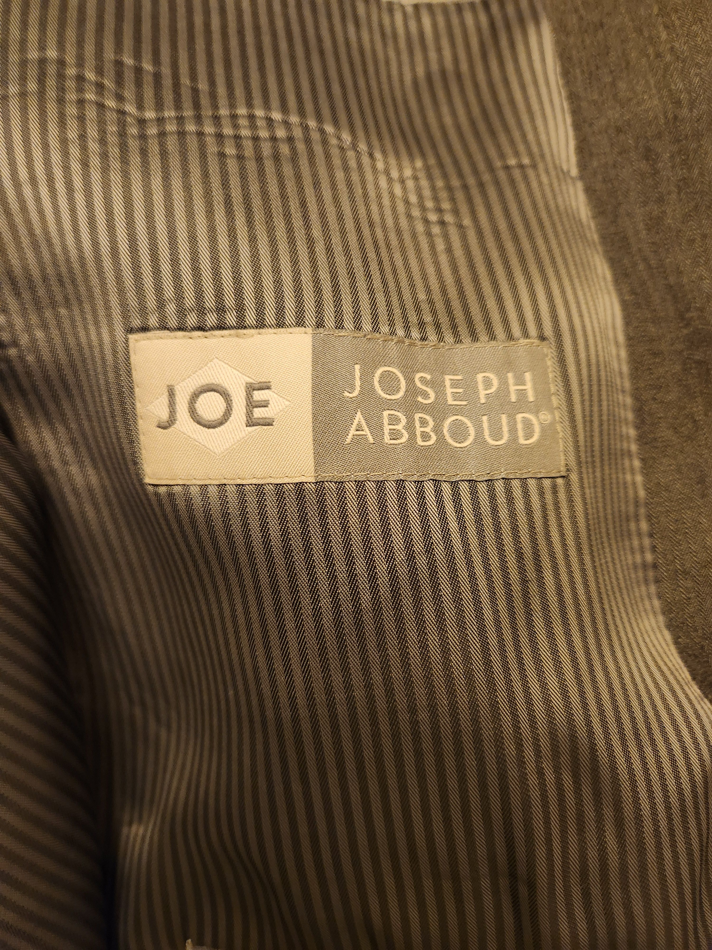 Joseph Abboud Vintage 2 Button Gray Subtle Striped Suit Size 44R - 6 Thumbnail
