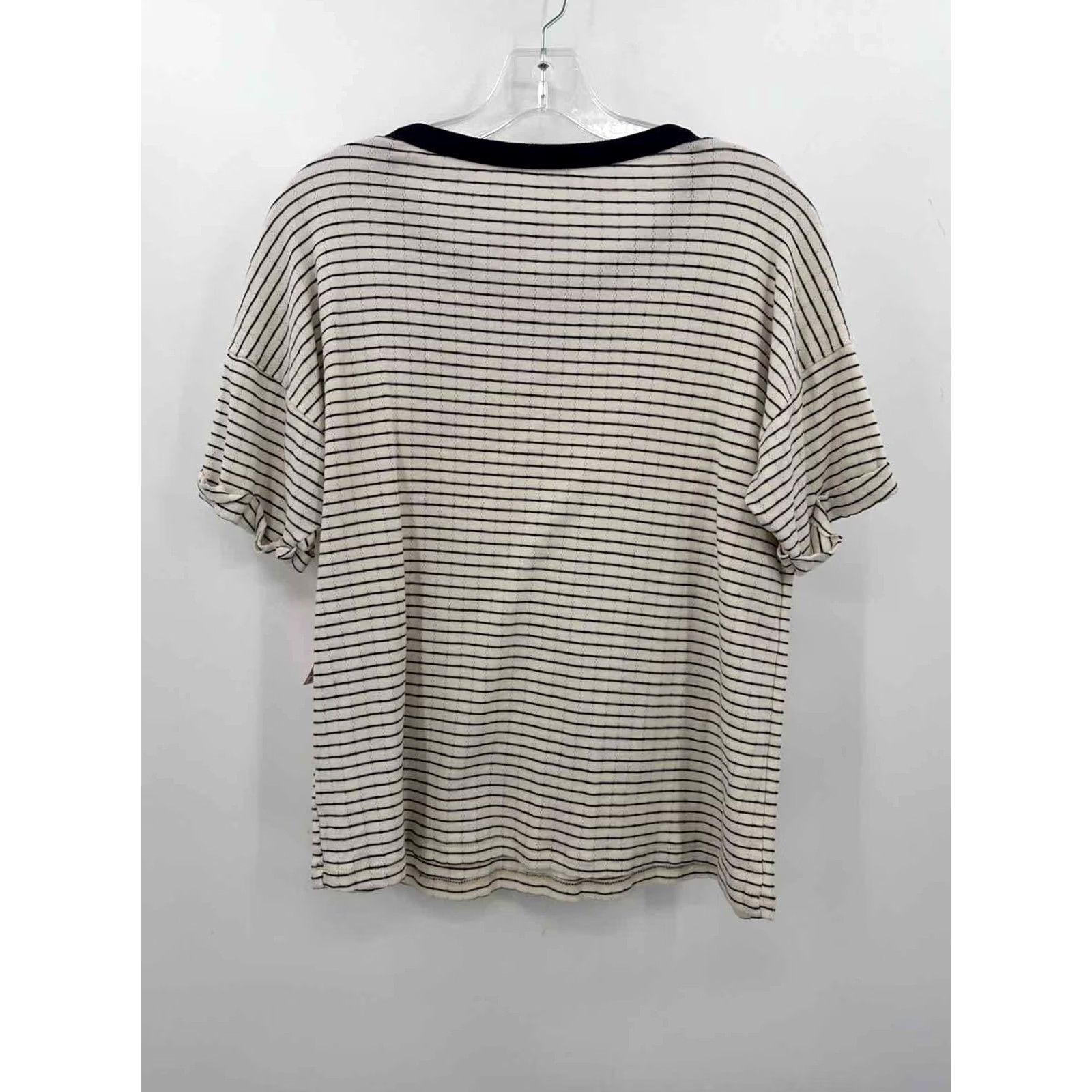 Vintage Pre-Owned Staccato Ivory Size Medium Stripe Blouse Size M / US 6-8 / IT 42-44 - 2 Thumbnail