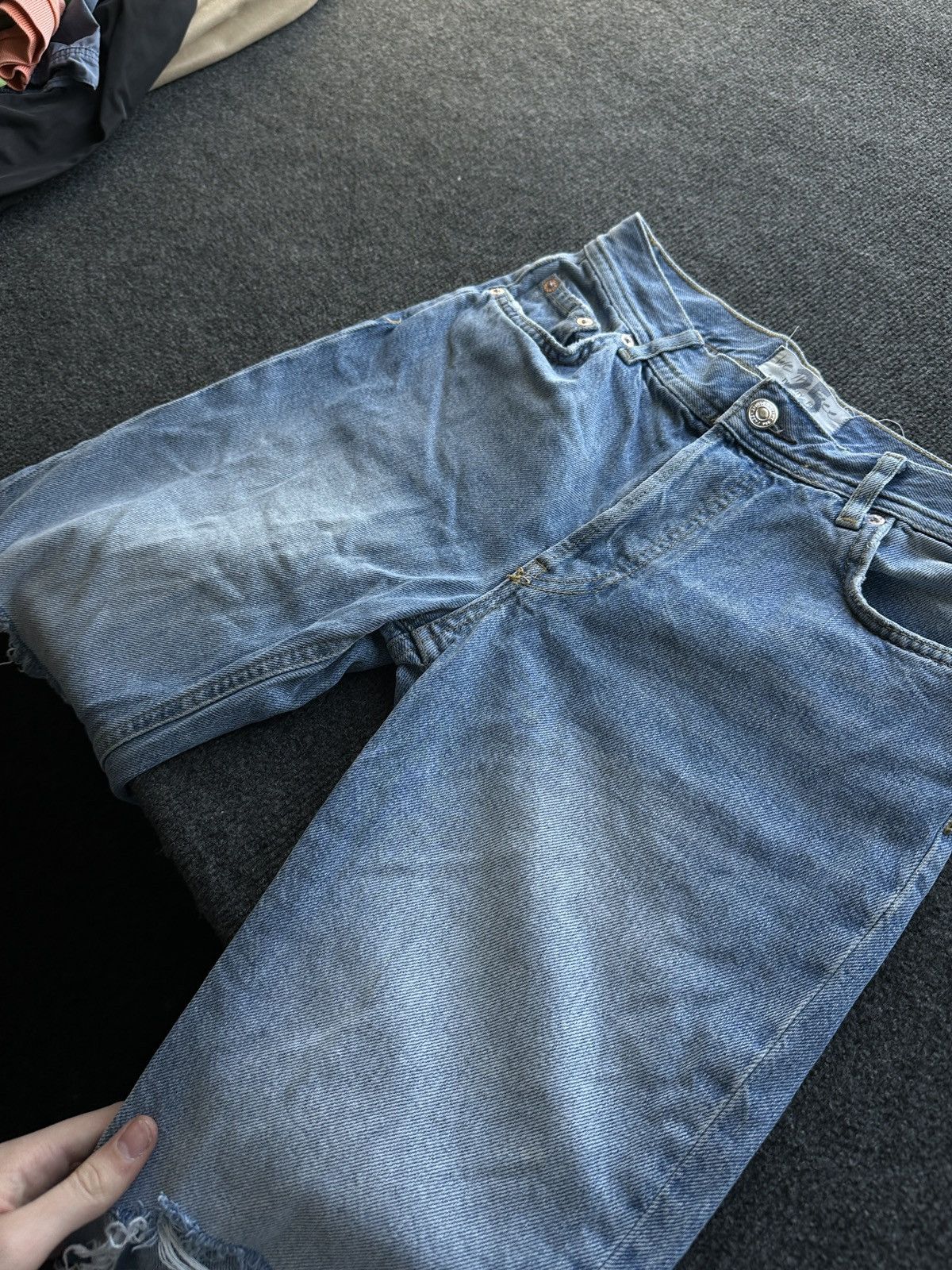 Free People 🚨 FREE PEOPLE WE THE FREE AVANT GARDE GOTHIC WOMEN JEANS Size 25" / US 0 / IT 36 - 4 Thumbnail