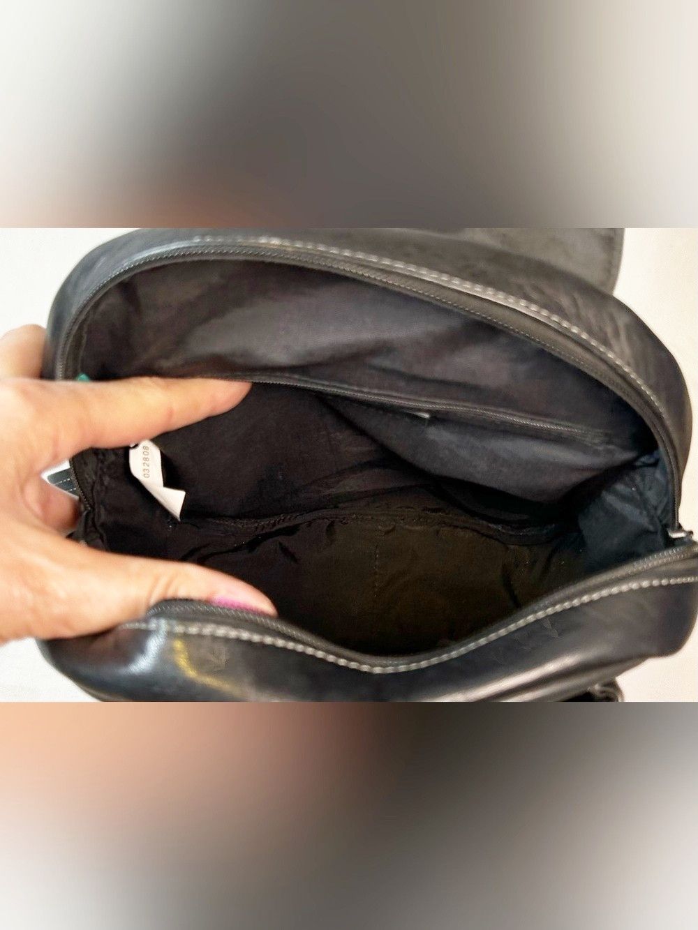 Other Tignanello Black Leather Backpack Handbag Size ONE SIZE - 3 Thumbnail