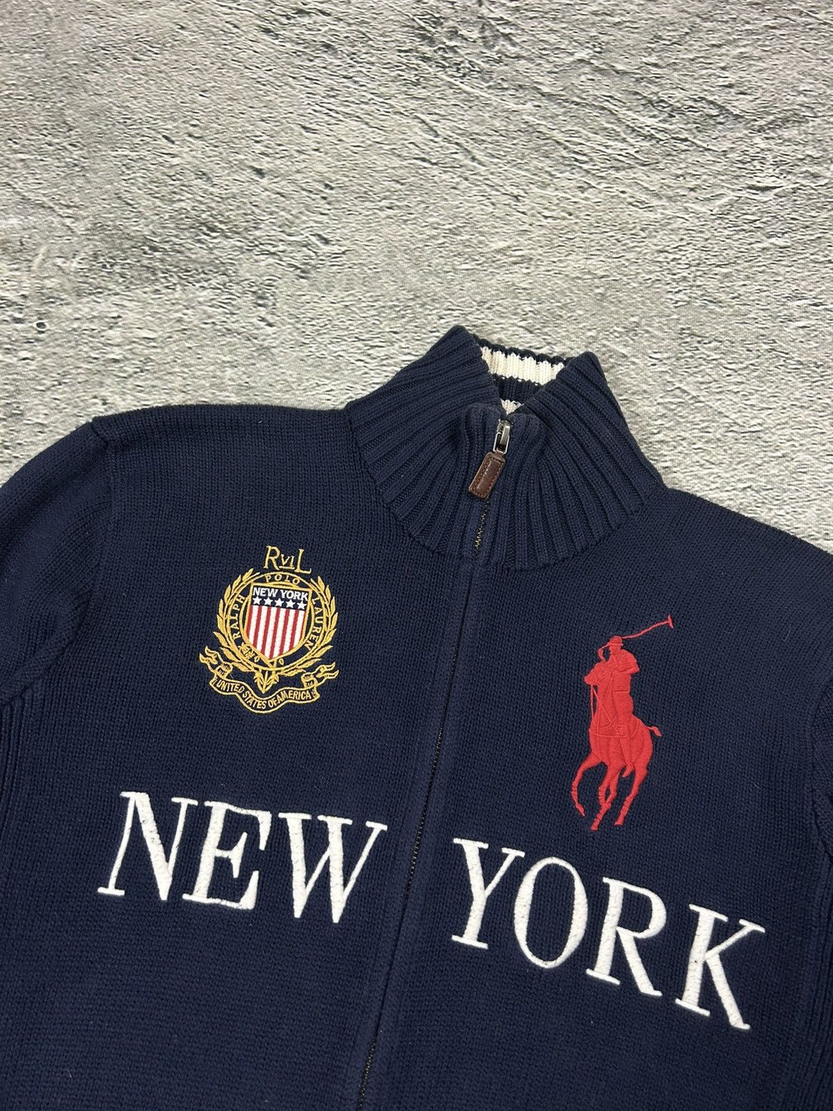 Ralph Lauren Chief Keef Polo Ralph Lauren zip sweater New York big pony Size US L / EU 52-54 / 3 - 2 Thumbnail