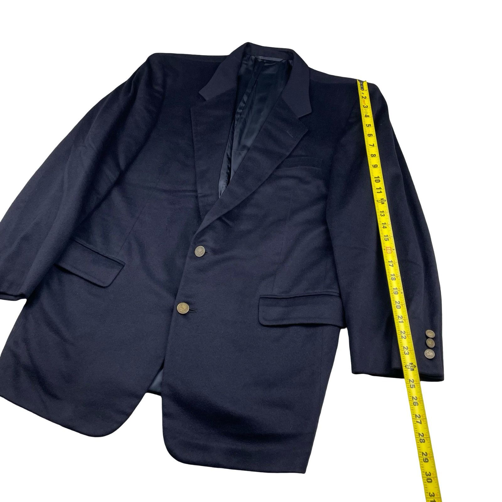 Hickey Freeman Hickey Freeman Men’s 100% Cashmere 2-Button Blazer Jacket Na Size 44L - 9 Thumbnail