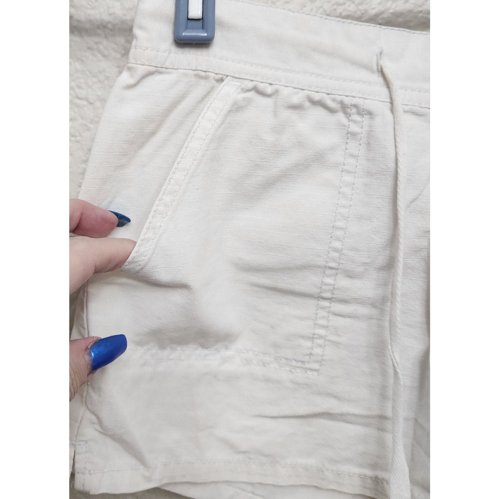 Other Be Bop White Flat Front Slashed Pockets Chino Shorts 3 Size 28" / US 6 / IT 42 - 2 Thumbnail