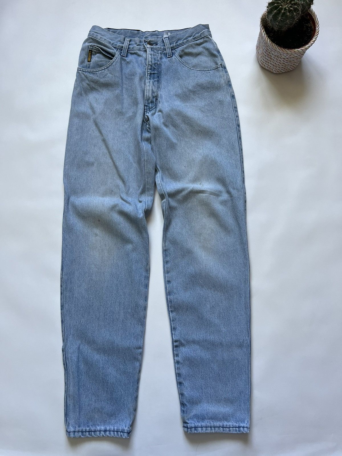 Armani Vintage Armani Jeans Blue Wash Distressed Denim Pants Size US 28 / EU 44 - 5 Thumbnail