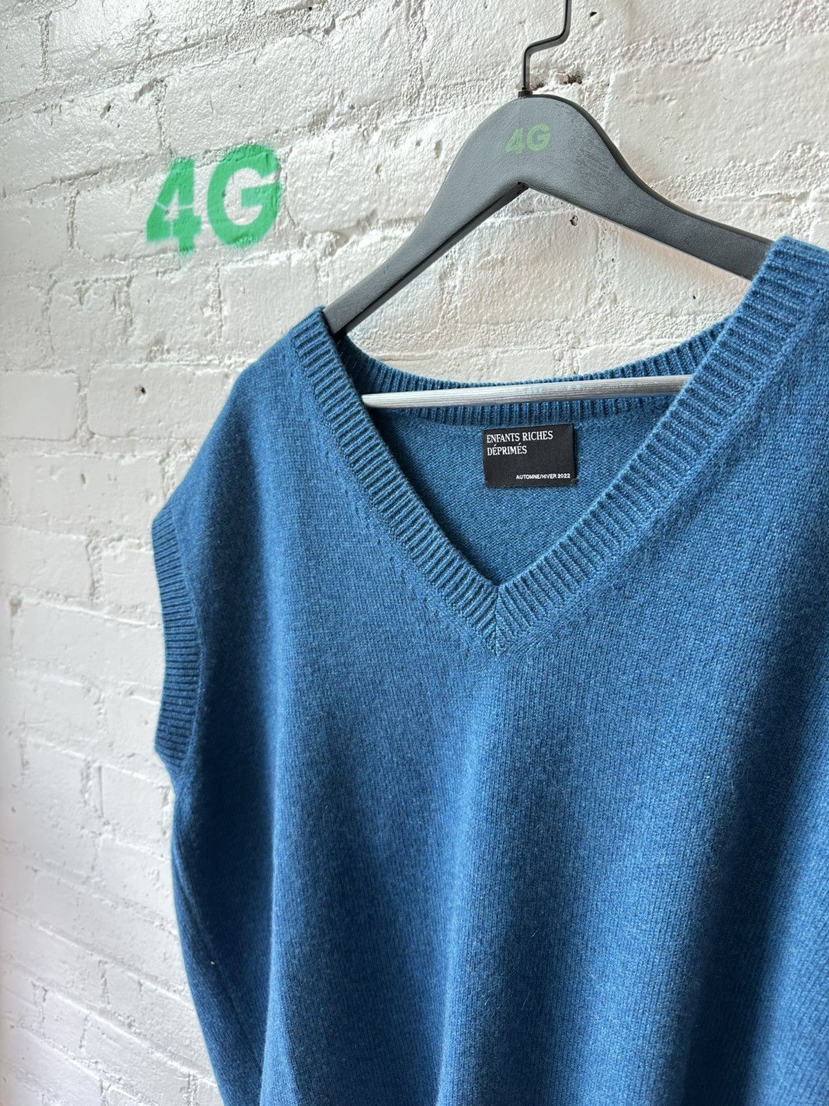 Enfants Riches Deprimes ERD CASHMERE SLEEVLESS SWEATER XXL Size US XXL / EU 58 / 5 - 2 Thumbnail
