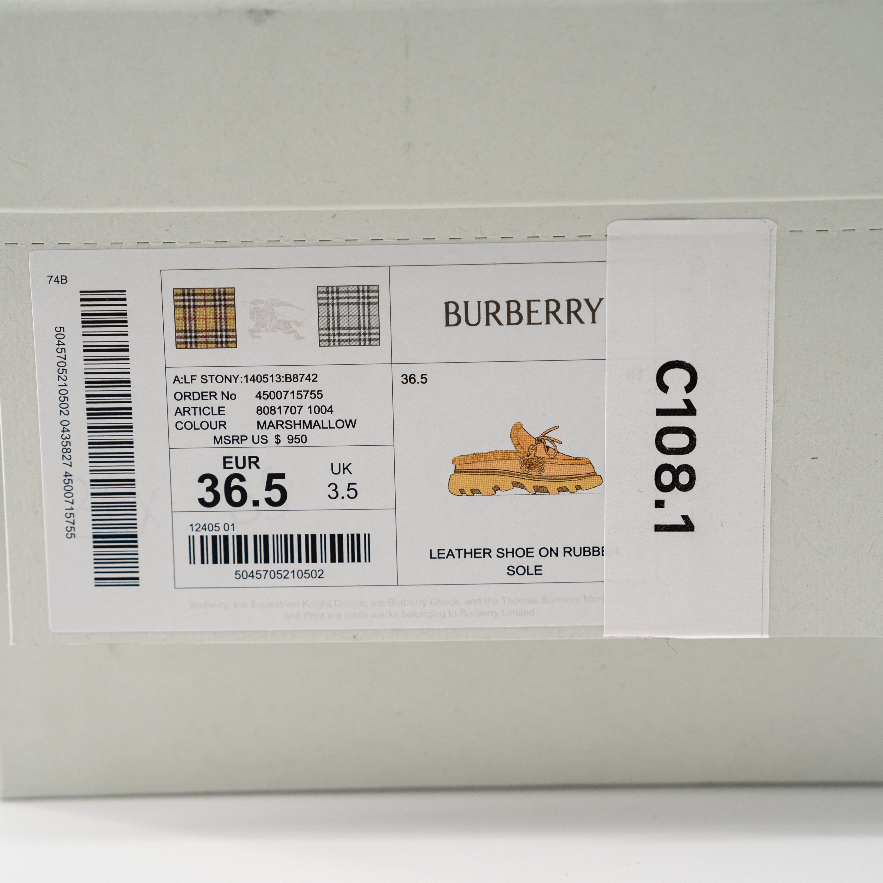 Burberry size 6.5us Burberry Stony fur lined suede mules peach orange Size US 6.5 / IT 36.5 - 9 Thumbnail