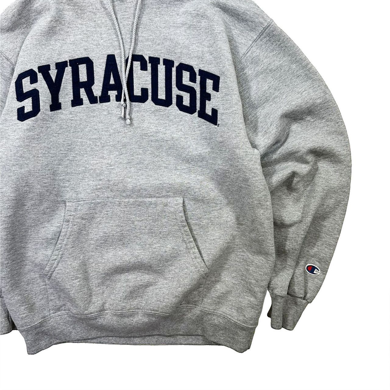 Vintage Vintage 00s Champion Syracuse Spellout Patch Hoodie Sweater Size US M / EU 48-50 / 2 - 3 Thumbnail