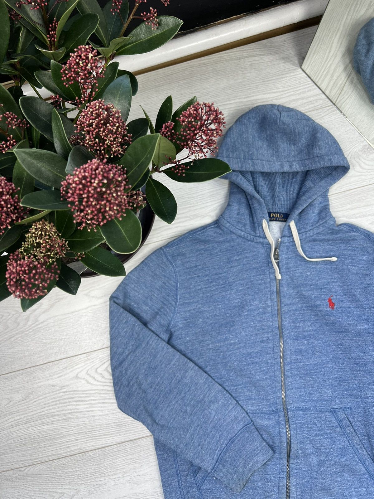 Polo Ralph Lauren × Vintage Vintage Polo By Ralph Lauren Navy Zip Up Hoodie Size US M / EU 48-50 / 2 - 3 Thumbnail