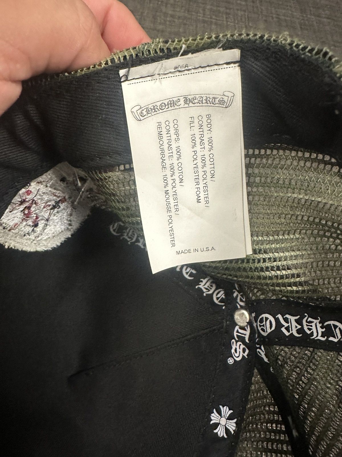 Chrome Hearts Chrome Heart Camo Trucker Hat Custom Size ONE SIZE - 6 Thumbnail
