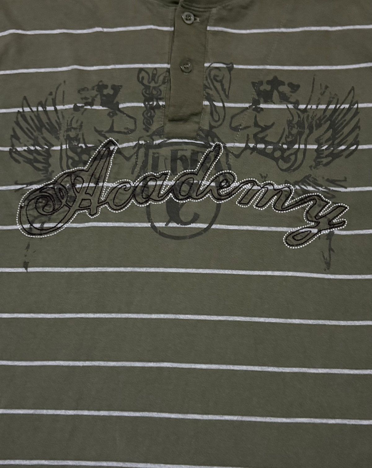 Affliction Japanese Brand OOH MOW MAO Striped Double Layer Long Sleeve Size US M / EU 48-50 / 2 - 3 Thumbnail