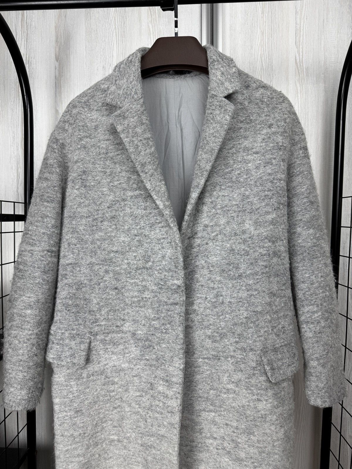 Allsaints AllSaints Sancia Ricci Wool Blend Italian Cloth Grey Coat Size S / US 4 / IT 40 - 3 Thumbnail