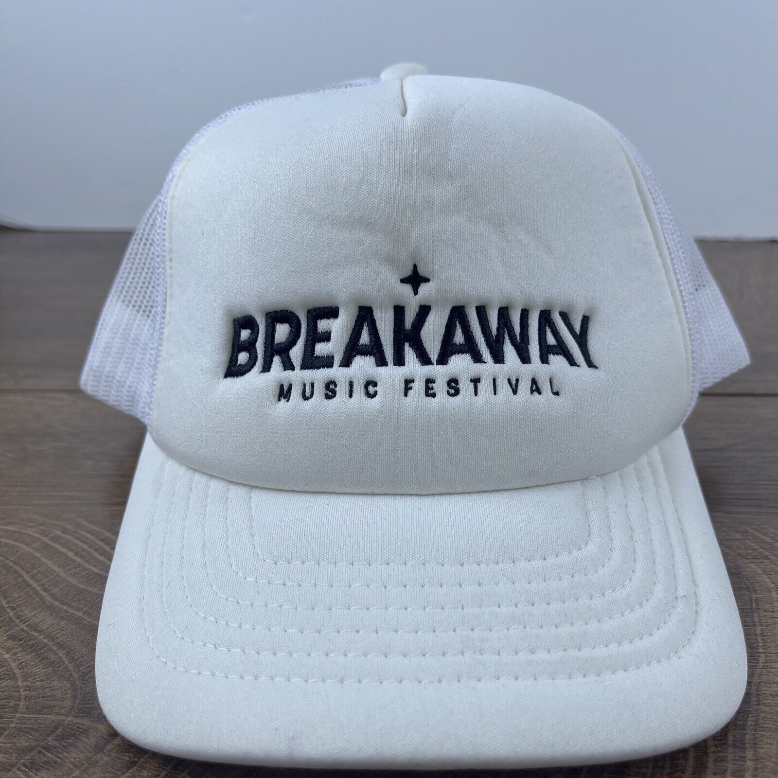 Other Breakaway Musical Festival Hat White Cap Hat Adjustable Hat Size ONE SIZE - 3 Thumbnail