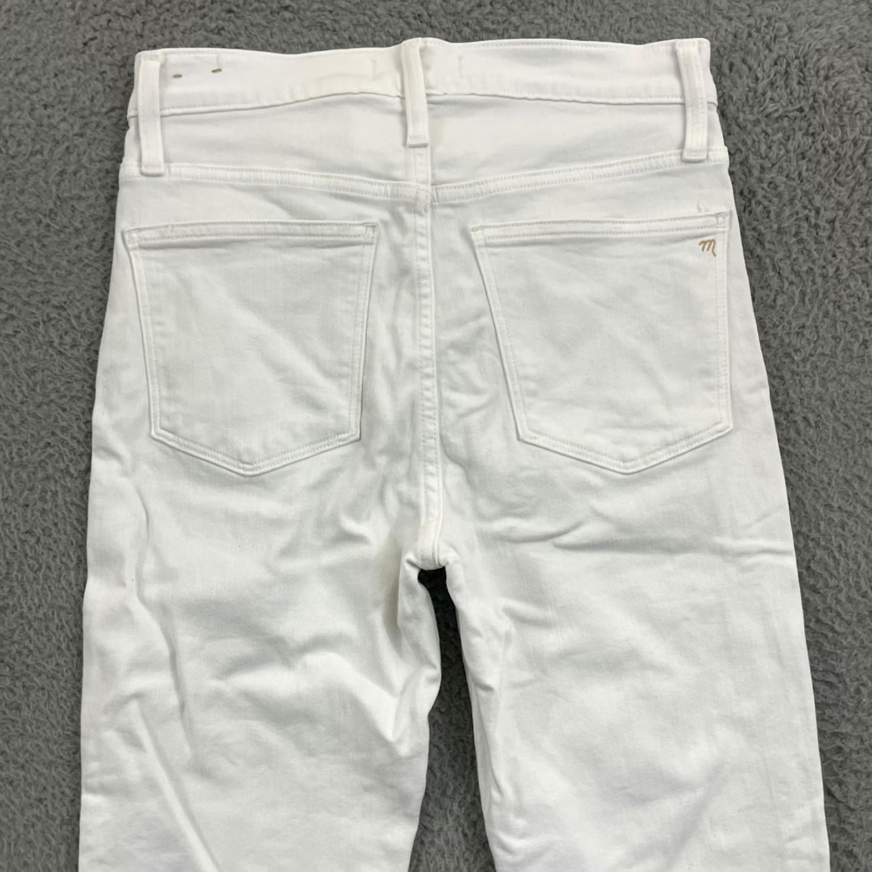 Madewell Madewell Jeans White High Waisted Stretch 5-Pocket Denim City Preppy 28x26 Womens Regular Womens Jeans Size 27" / US 4 / IT 40 - 7 Thumbnail