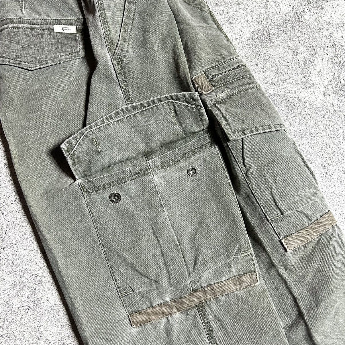 Levi's 90s Levis Multipocket Cargo Canvas Olive Green Size US 34 / EU 50 - 15 Thumbnail