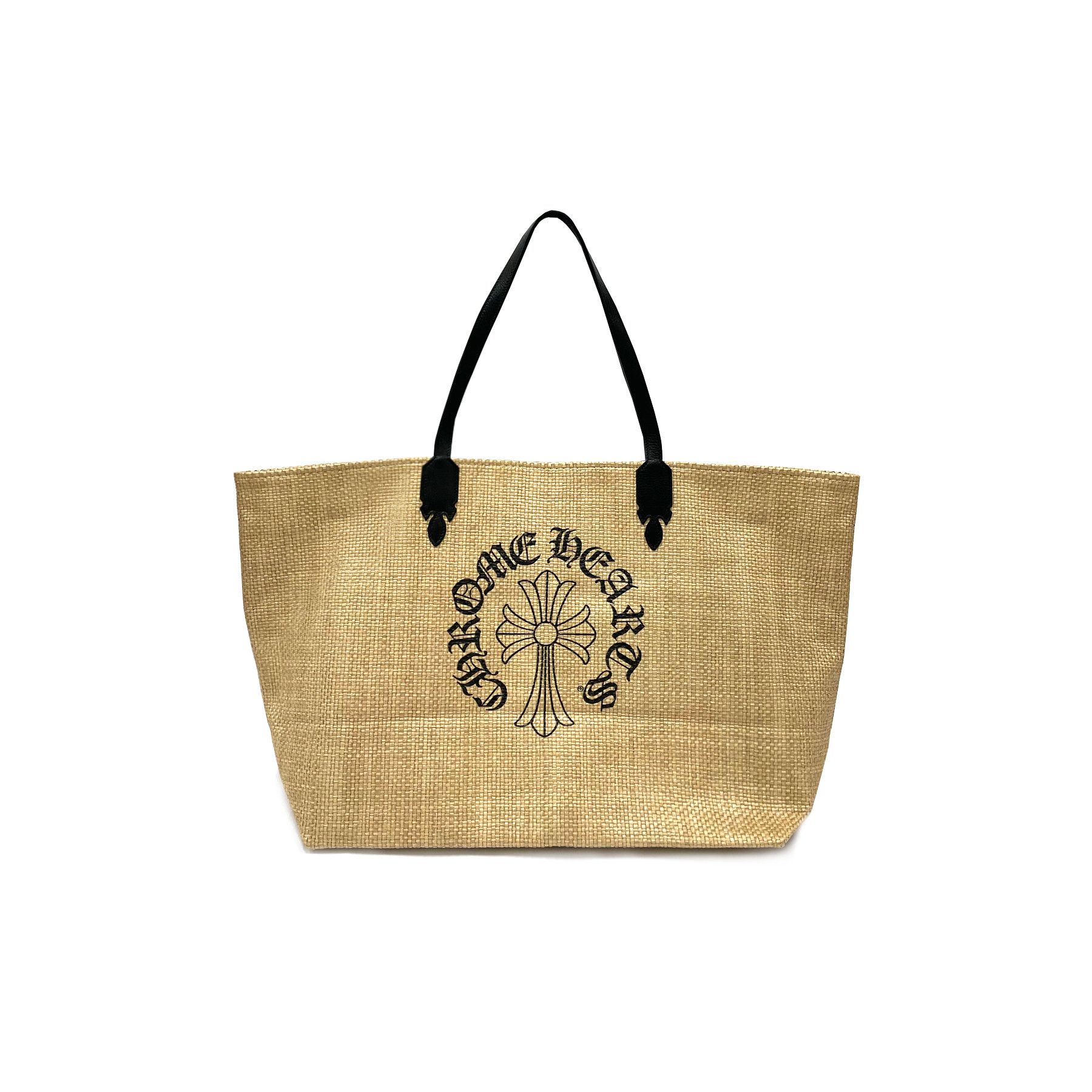 Chrome Hearts Chrome Hearts Straw Beige Cross Logo Tote Bag Size ONE SIZE - 1 Thumbnail