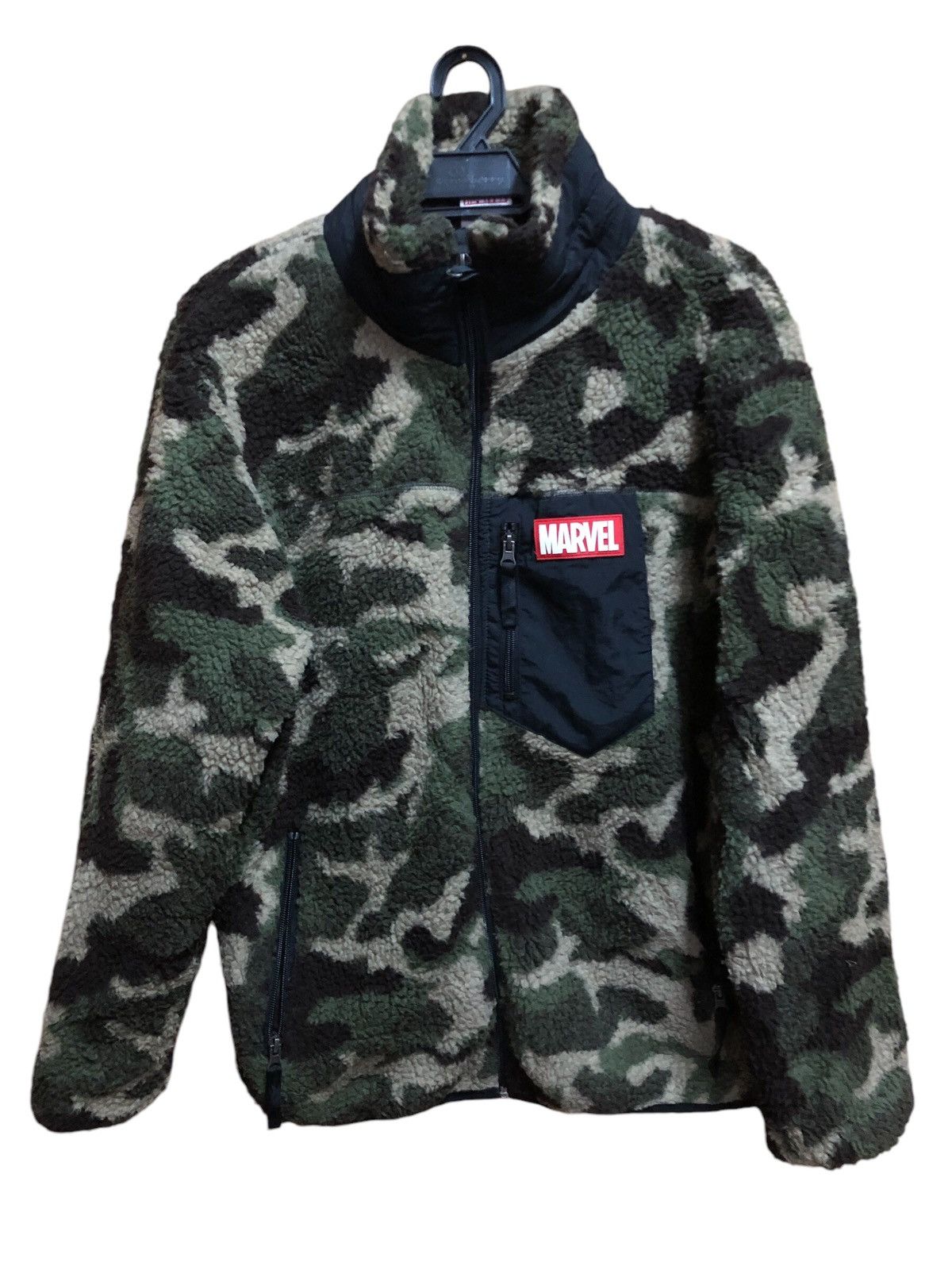 Marvel Comics Marvel Deep Pile Fleece Camo Warm Winter Jacket Size US M / EU 48-50 / 2 - 1 Thumbnail