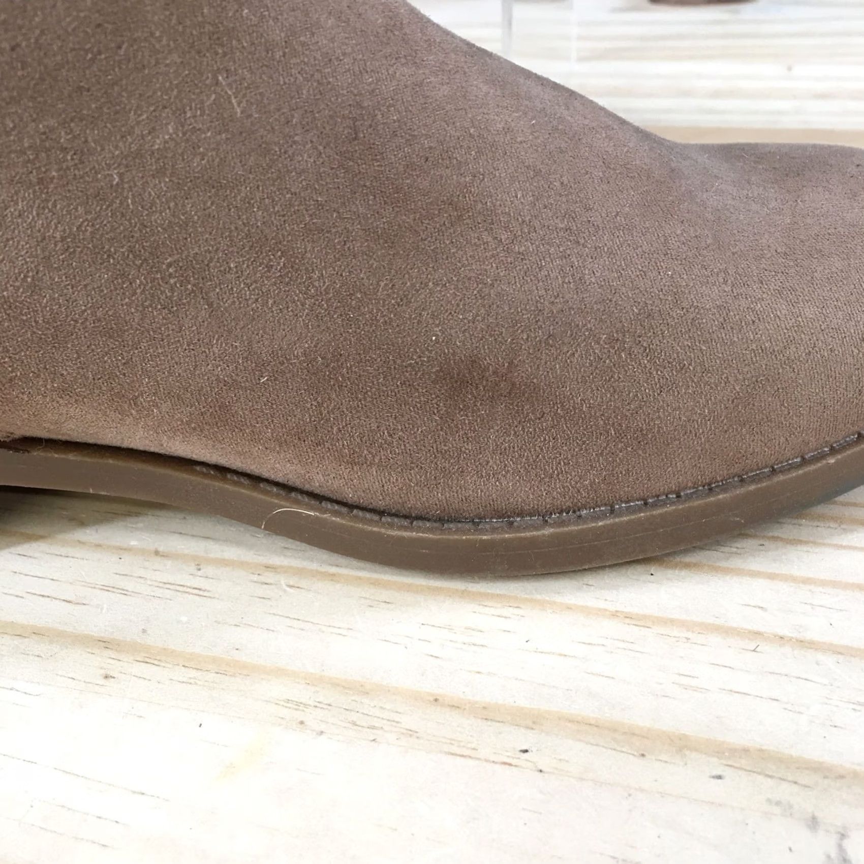 Old Navy Old Navy Boots Womens 8 Casual Side Zip Ankle Bootie Brown Fabric Low Heels Size US 8 / IT 38 - 7 Thumbnail