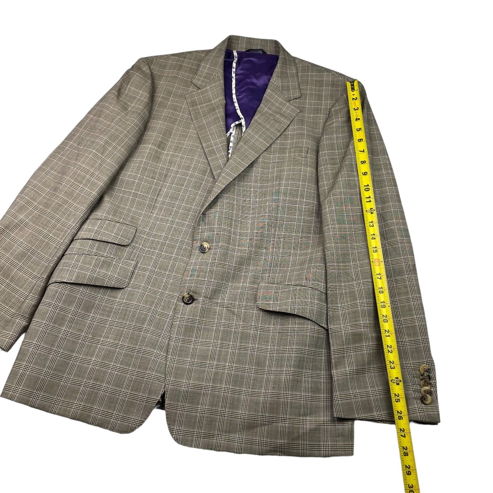 Paul Smith Paul Smith Men’s The Byard 100% Wool Unlined Blazer Beige Pl Size 44L - 12 Thumbnail