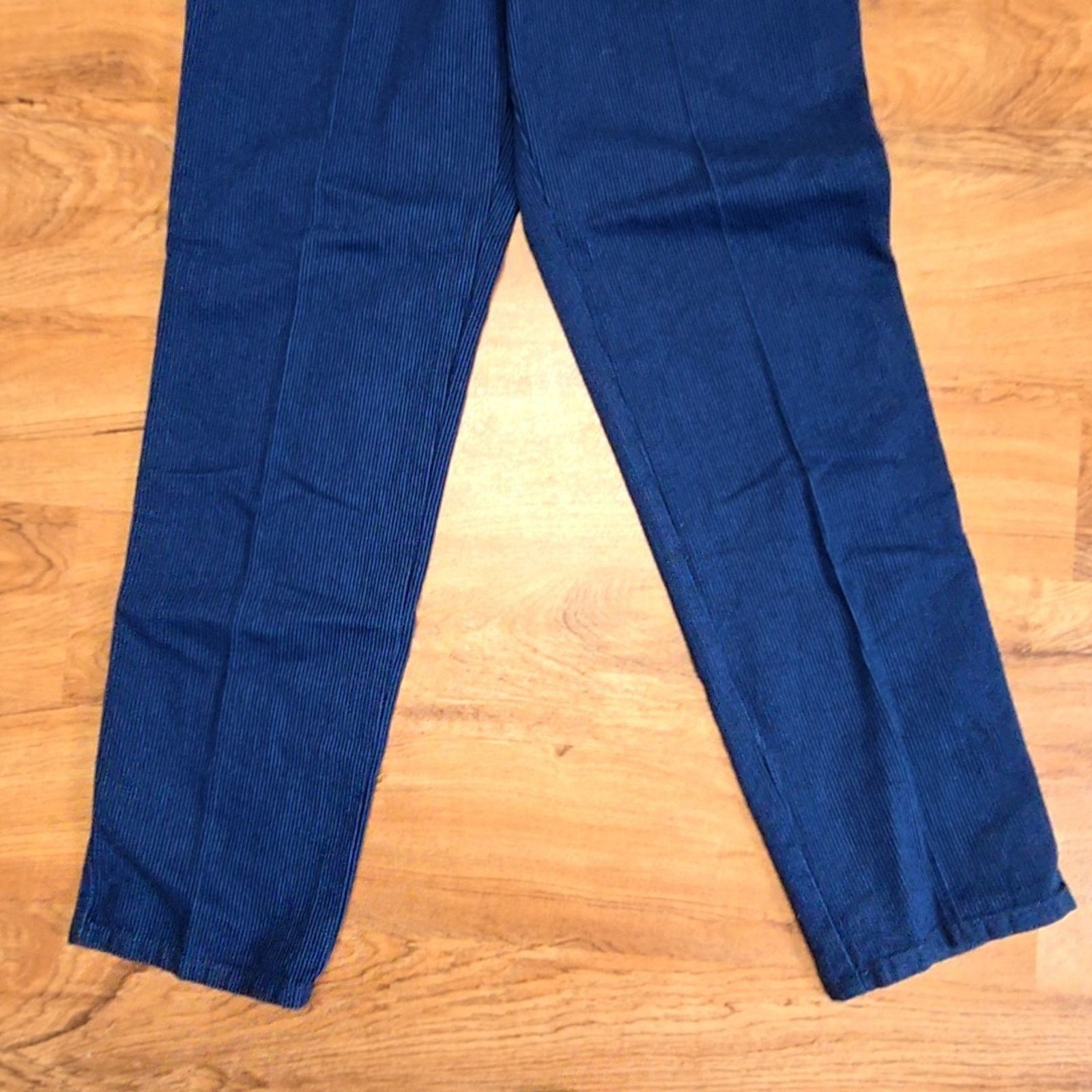 Roper Vintage Pinstriped Jeans Blue High Waist 80s Womens 15 Size 36" / US 14 / IT 50 - 6 Thumbnail