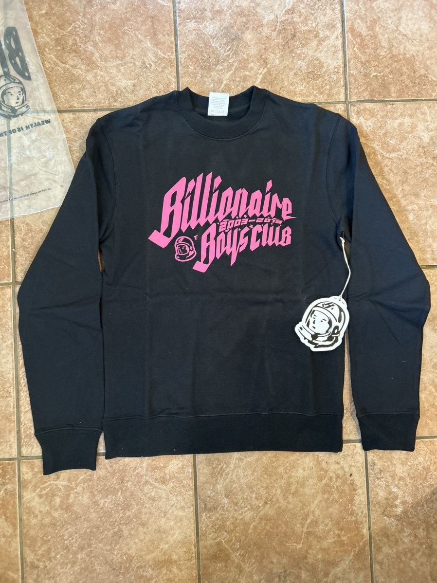 Billionaire Boys Club Pink Script- Black Billionaire Boys Club Crewneck Size US S / EU 44-46 / 1 - 1 Thumbnail
