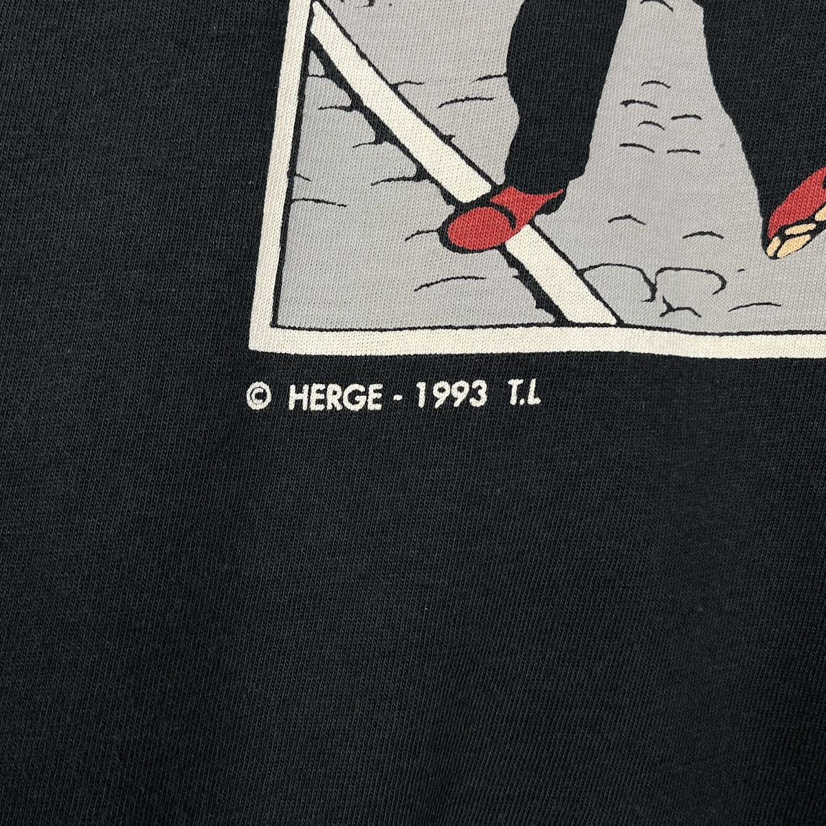 Cartoon Network Vintage Tin Tin Adventures cartoon rare tee 1993 Size US M / EU 48-50 / 2 - 8 Thumbnail