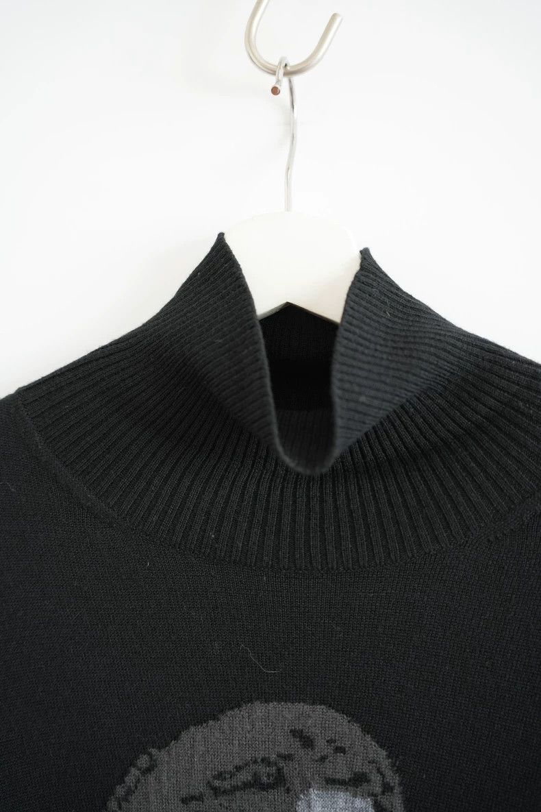 Yohji Yamamoto Yohji Yamamoto 19aw Tagline Portrait Graffiti Sweater 2502 Size US M / EU 48-50 / 2 - 4 Thumbnail