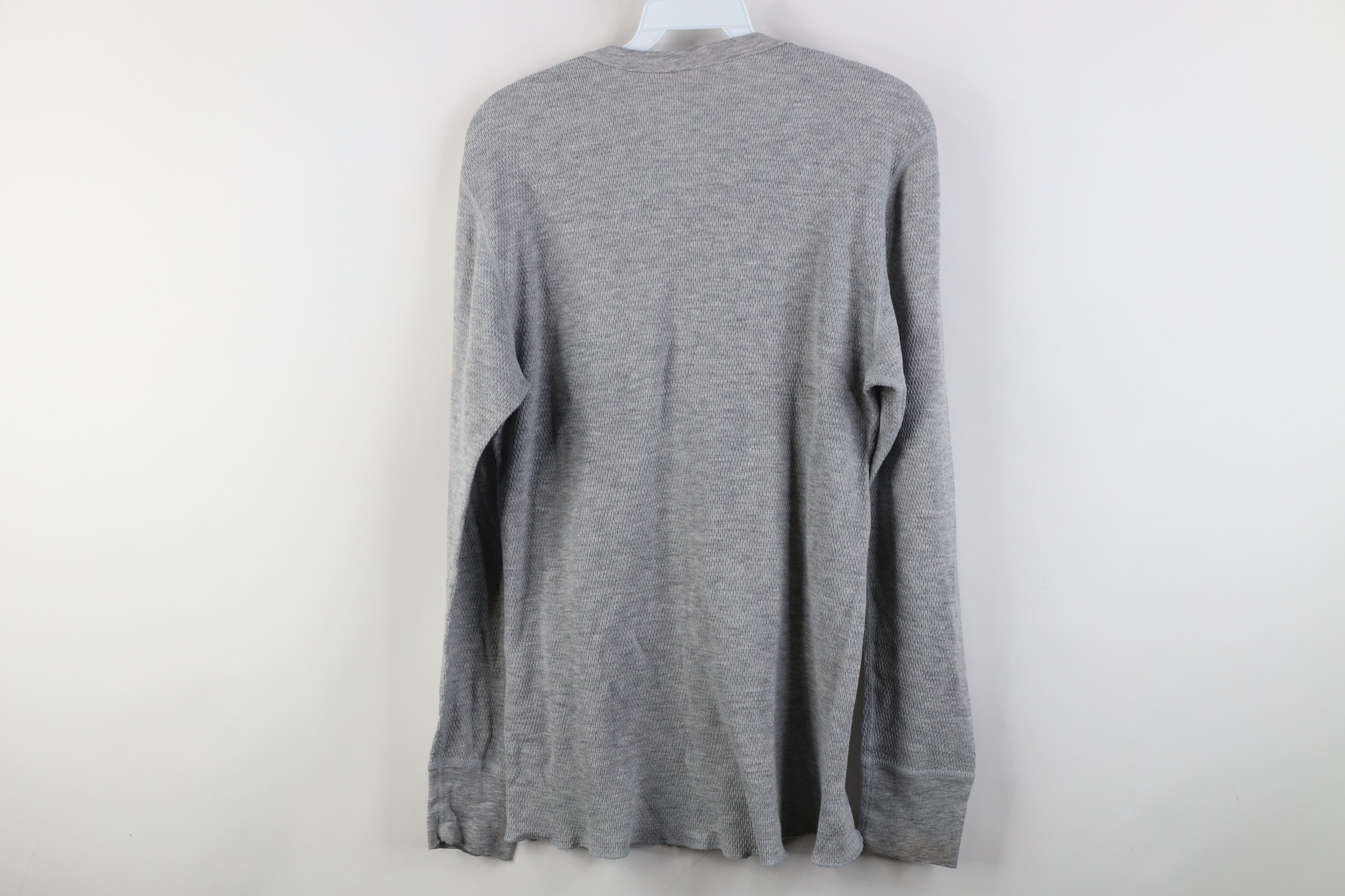 Vintage Vintage 90s Streetwear Waffle Knit Long Sleeve T-Shirt Size US M / EU 48-50 / 2 - 9 Thumbnail