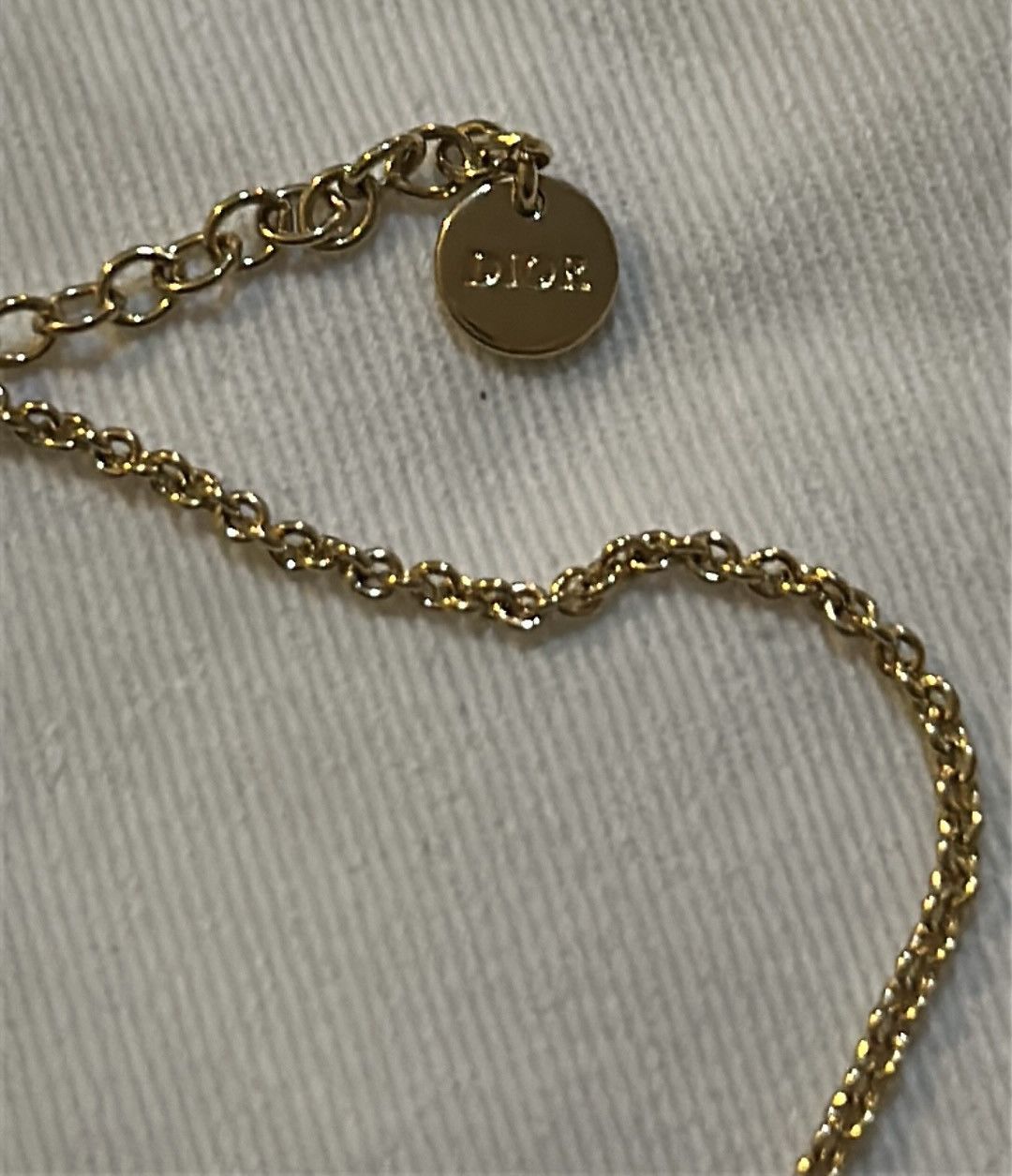 Dior Christian Dior PETIT CD NECKLACE Gold-Finish Metal Size ONE SIZE - 4 Thumbnail