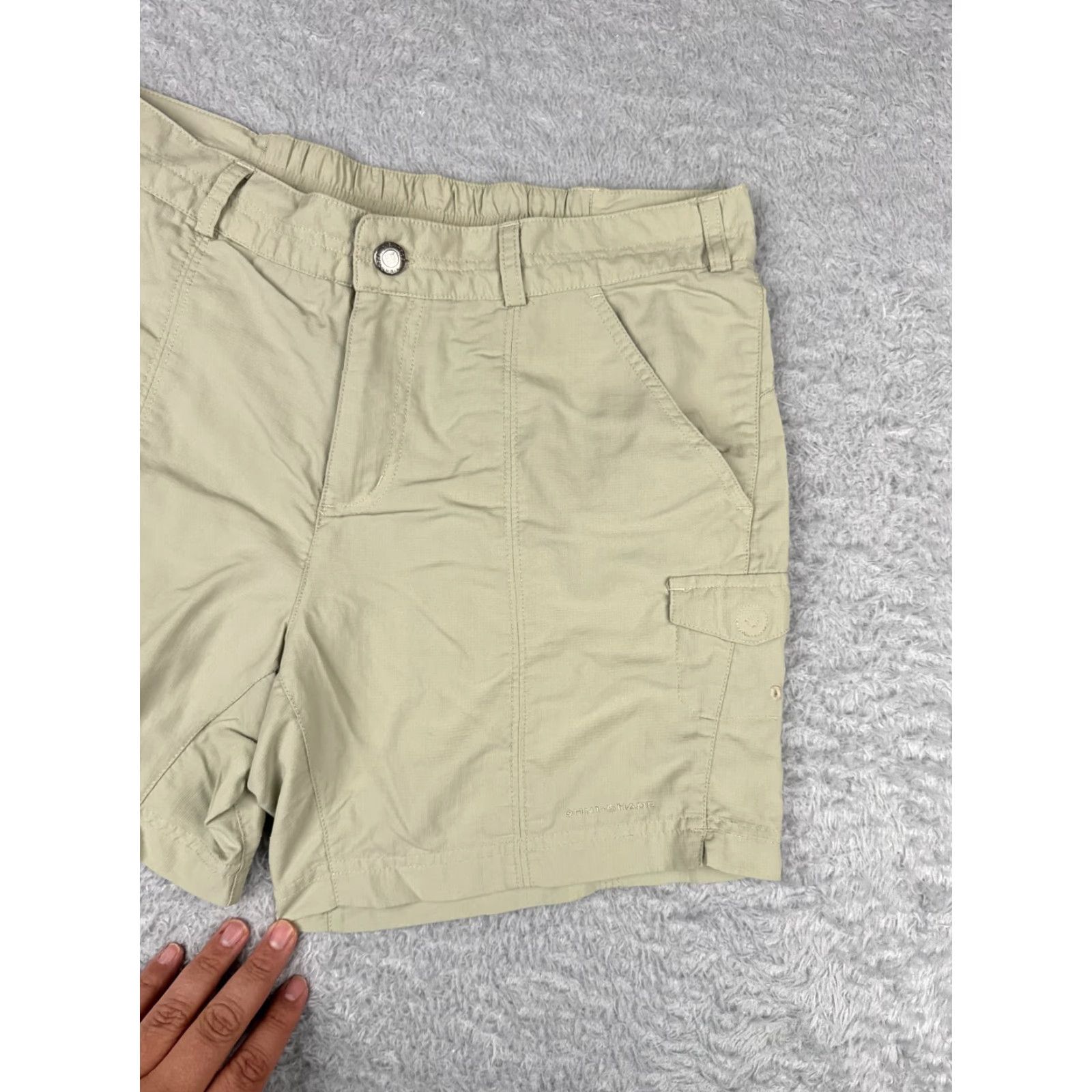 Vintage Columbia Cargo Shorts Women 10 Green 100% Nylon Stowable Hiking Camping 32x5.5 Regular Mens Womens Girls not applicable Size 32" / US 10 / IT 46 - 3 Thumbnail