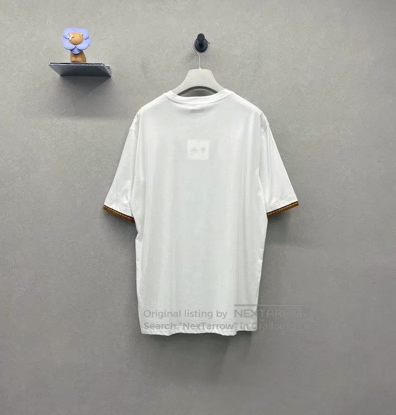 Hermes Hermes Short-sleeve T-shirt with round neck and striped tr Size US M / EU 48-50 / 2 - 3 Thumbnail