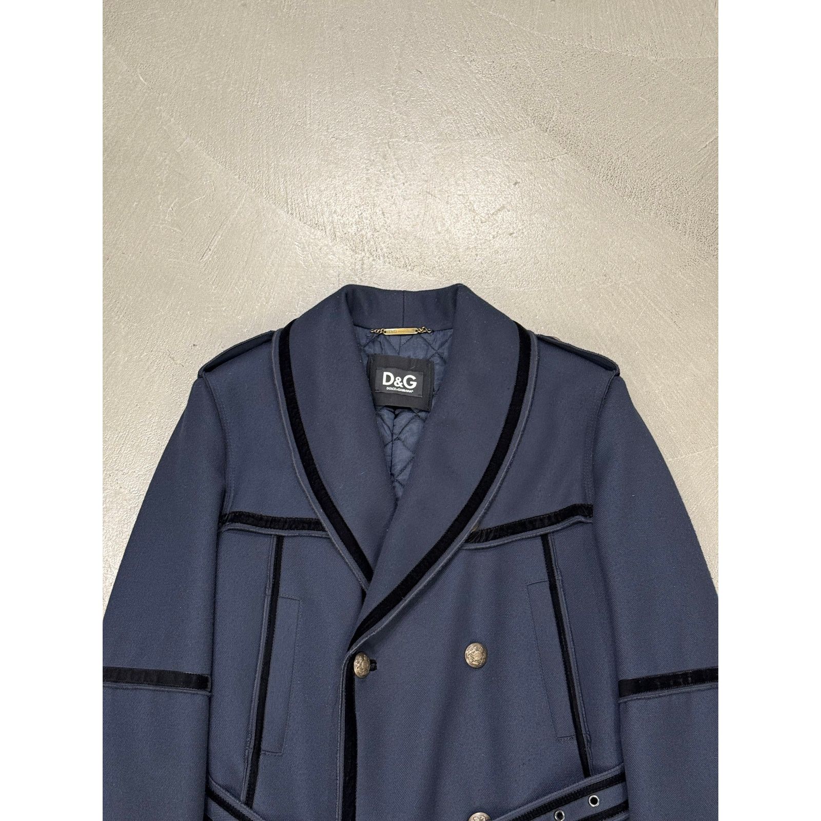 Dolce & Gabbana A/W2009 Dolce & Gabbana napoleon coat with velvet insert Size US M / EU 48-50 / 2 - 5 Thumbnail