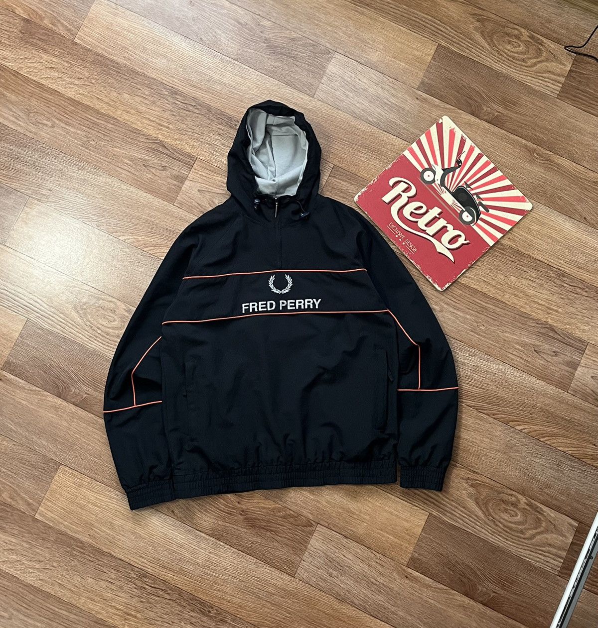 Fred Perry Vintage Fred Perry Big Logo Y2K 1/3 Zip Anorak Jacket Size US S / EU 44-46 / 1 - 1 Thumbnail