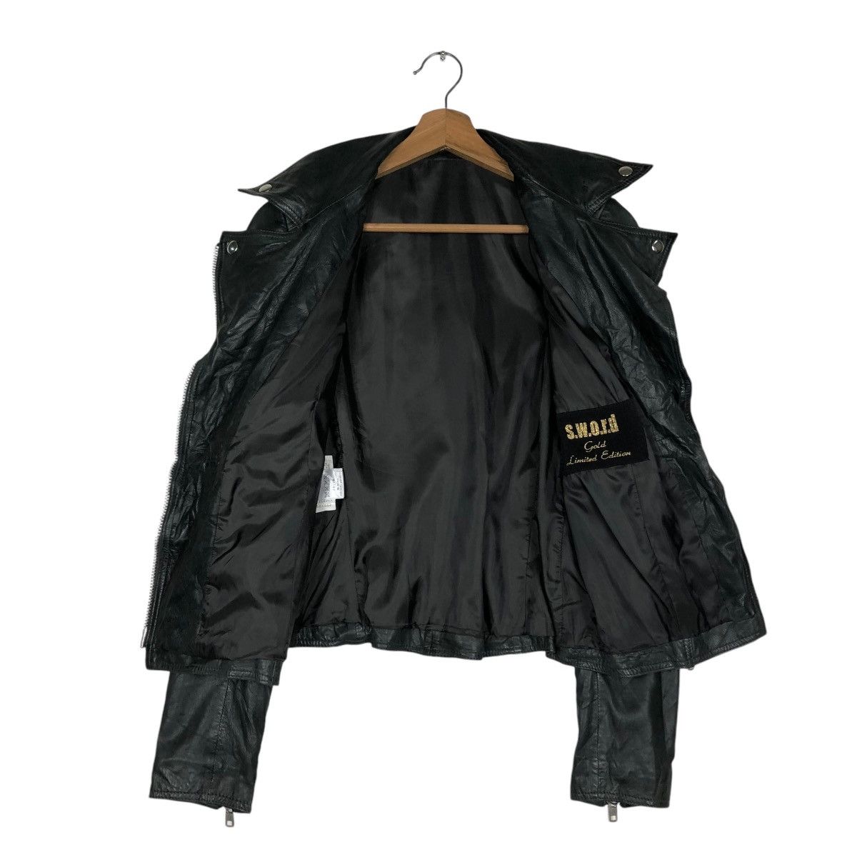 Seditionaries 🔥VINTAGE DOUBLE COLLAR LEATHE JACKET SWORD 14th ADDICTION Size US M / EU 48-50 / 2 - 15 Thumbnail