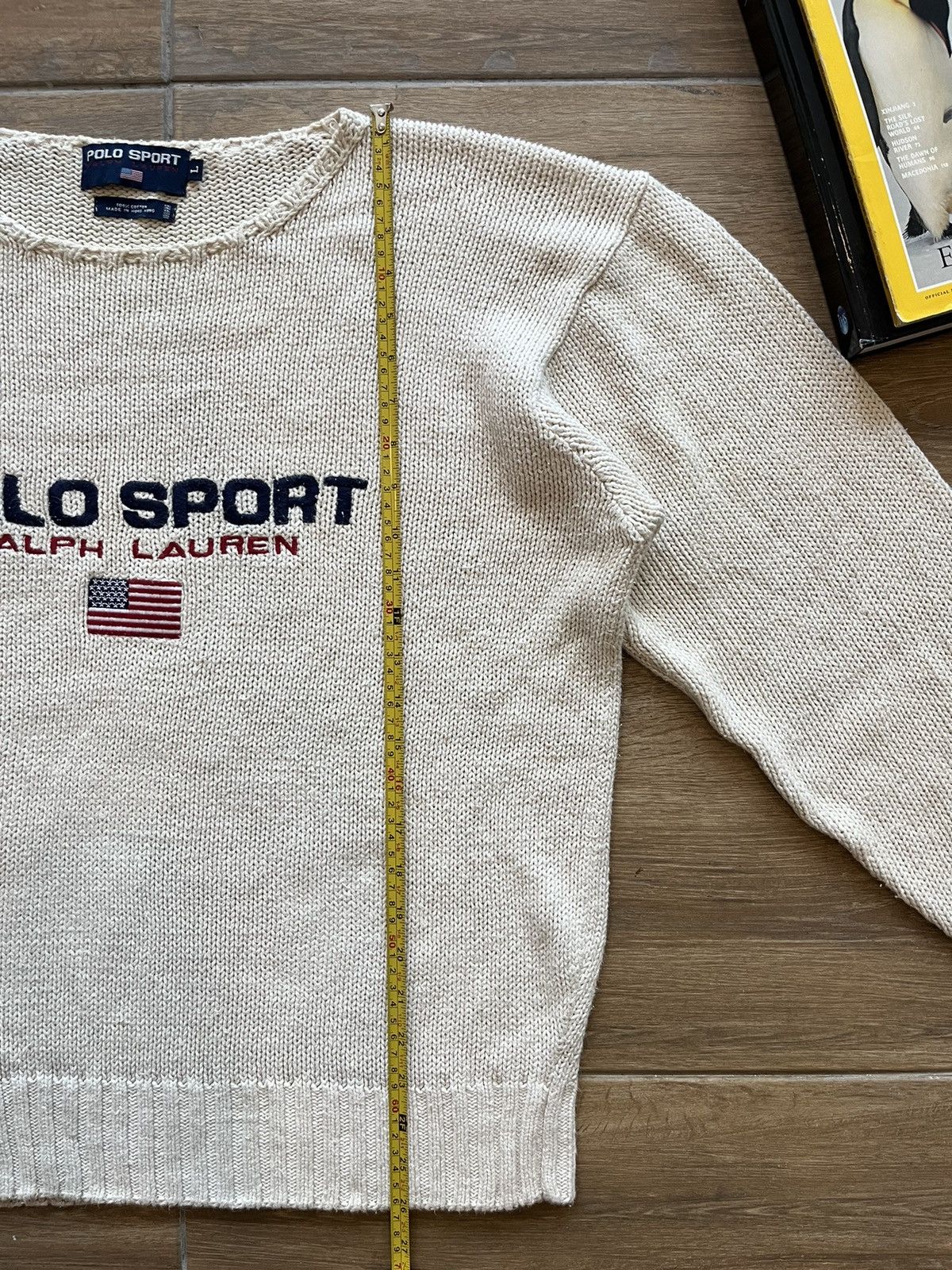 Polo Ralph Lauren × Vintage PoloSport RL Script Knitwear Size US L / EU 52-54 / 3 - 7 Thumbnail