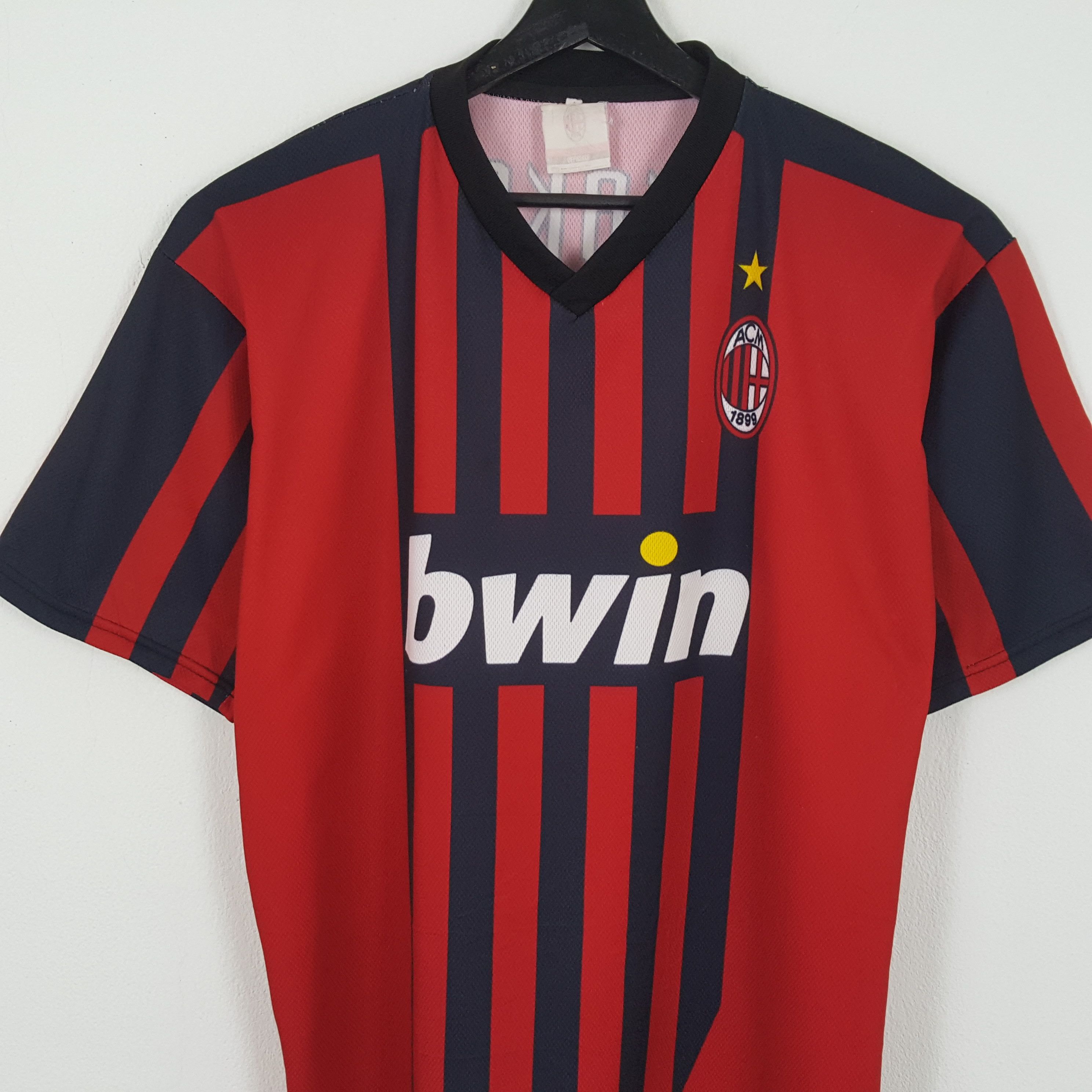 Vintage AC MILAN Jersey Italy Football Soccer Club dp1 Size US L / EU 52-54 / 3 - 4 Thumbnail